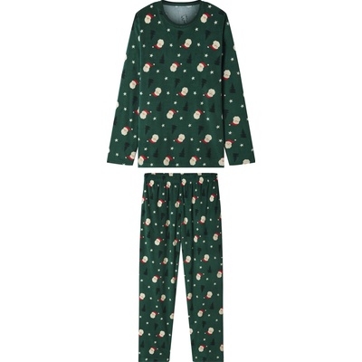 esmara Men pánské vánoční velurové pyžamo zelená