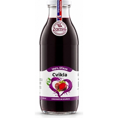 Zamio 100% ovocná šťava Bio Cvikla 0,5 l