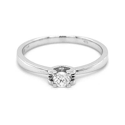 Beny Jewellery zlatý zásnubní s Diamantem 2011018