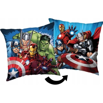 Jerry Fabrics Mikroplyšový vankúš Avengers Heroes 03 Polyester 40x40