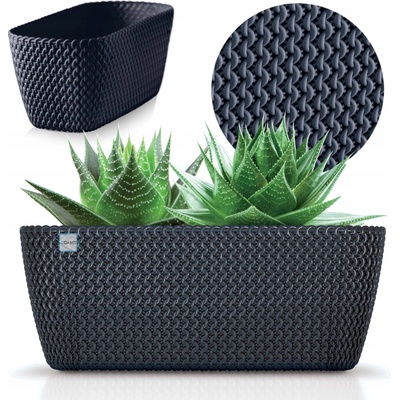PlasticFuture Truhlík SPOTY CASE antracit, 39,7 cm