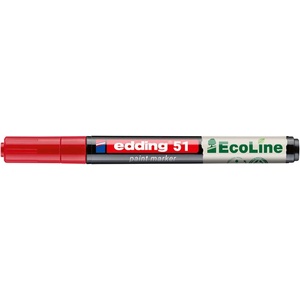 edding Лаков маркер, 1-2 мм, edding "51", червен 4-51-002 (4-51-002)