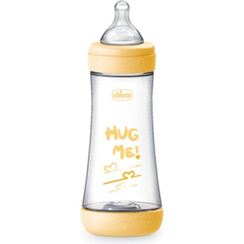 Image 1 of Chicco Perfect 5 бебешко шише 4 m+ Fast Flow Yellow 300ml