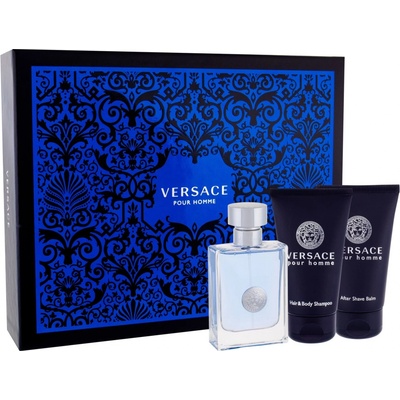 Versace Pour Homme EDT 50 ml + sprchový gél 50 ml + balzam po holení 50 ml darčeková sada