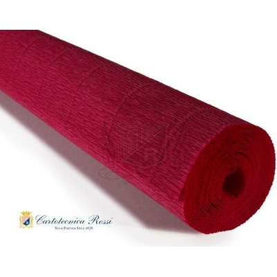 Italský krepový papír Cartotecnica Rossi 140g (50 x 250cm) - tmavě červená 986