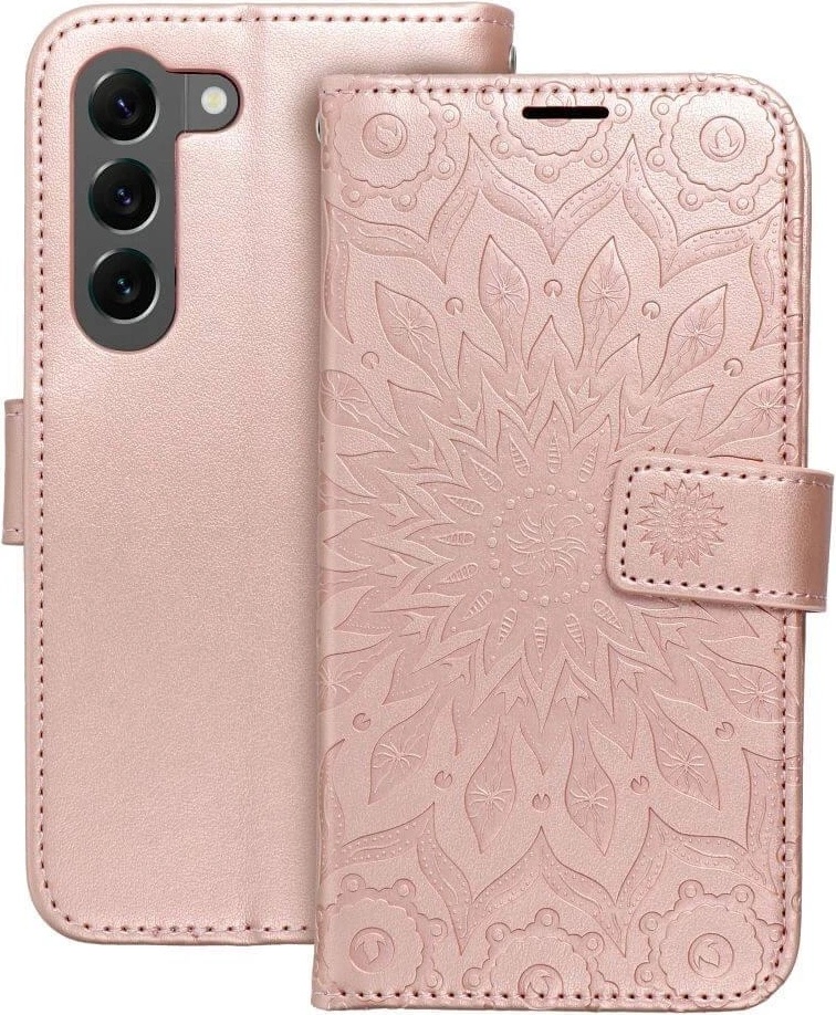 Forcell Кожен Калъф за Samsung A56, Forcell Mezzo Book Case, Розов (5903396359071)