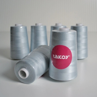 Takoy Overlock / coverlock polyesterová nit TKY 5000 barva světle šedá