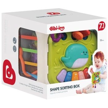 Chipolino Образователна играчка 7 в 1 Chipolino - Куб сортер (DIG02468887)