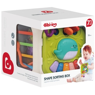 Chipolino Образователна играчка 7 в 1 Chipolino - Куб сортер (DIG02468887)