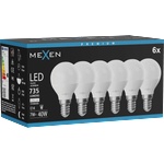 Mexen Nova 6x LED крушка E14, G45, 7W, Неутрална - 4000K, 735 lm - L101-E14-0740-01x06 (L101-E14-0740-01x06)
