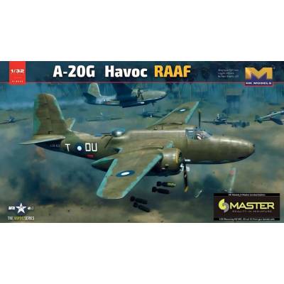 Hong Kong Models A-20G RAAF Havoc Master Version with nose weight and metal landing gear metal gun barrel set 1:32