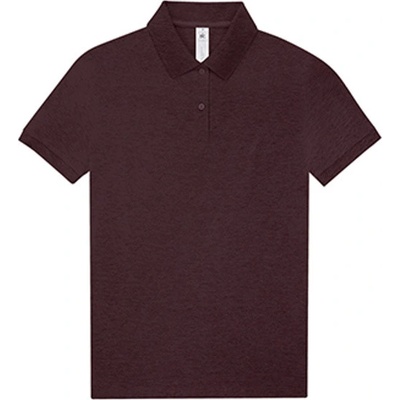B&C Dámske polo tričko PW463 Heather Burgundy