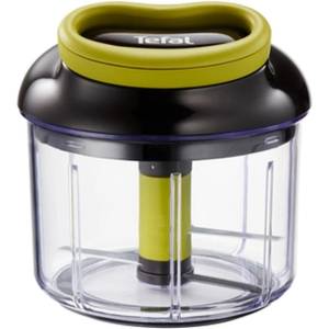 Tefal Ръчен чопър Tefal K1320404, острие от неръждаема стомана, черен/зелен (K1320404)