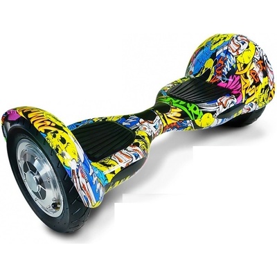 Hoverboard EcoWheel Offroad grafitty žlutá – Zbozi.Blesk.cz