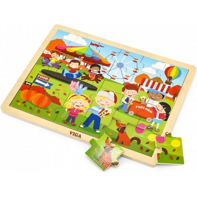 Viga Drevené Jeseň 24 dielov