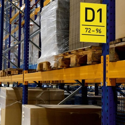 Durable Magnetické značenie uličky A4, na výšku, transparentné Magnetické značenie uličky