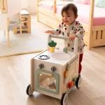 2KidsToys Дървена играчка за прохождане 2Kids Toys Монтесори - с кухня, 13 части (2D98182) Проходилка