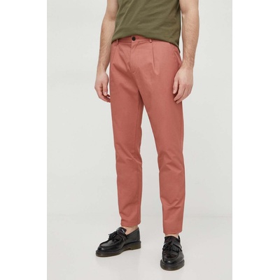 Sisley Памучен панталон Sisley в розово със стандартна кройка (4FBHSF03U)