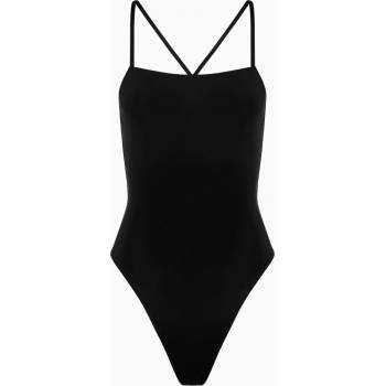 Hurley Дамски бански костюм от една част Hurley Solid Square Neck Moderate One Piece black