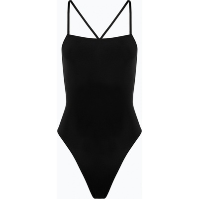 Hurley Дамски бански Hurley Solid Square Neck Moderate One Piece Swimsuit Black
