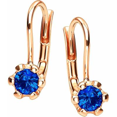 Zlaton Náušnice růžové zlato visací se zirkonem 1.3cm 1.15g N14052602850