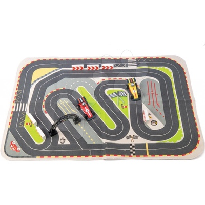 Tender Leaf Toys drevené pretekárske autá Formula One Racing Playmat