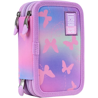 ST.RIGHT Несесер с пособия St. Right Pink Butterflies - С 3 ципа (PC05)
