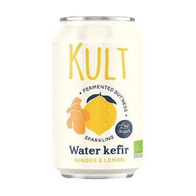 Kult Kefir Bio Vodní kefir s příchutí citronu a zázvoru 330 ml – Zboží Mobilmania