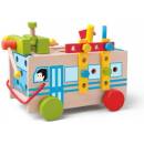 Dřevěné hračky Woody Montážní autobus