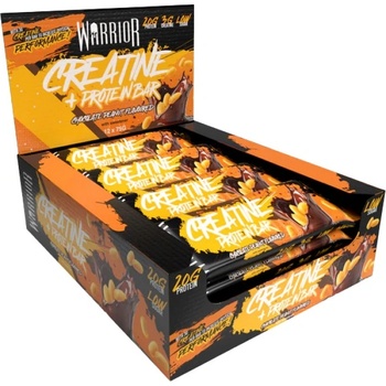 Warrior Creatine Protein Bar [12 x 75 грама] Шоколад с фъстъци