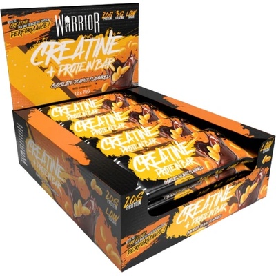 Warrior Creatine Protein Bar [12 x 75 грама] Шоколад с фъстъци
