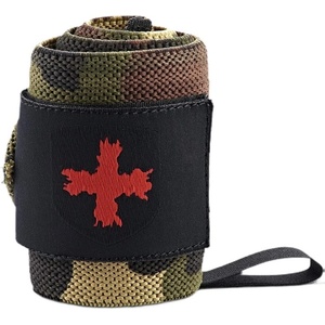 Harbinger Накитници с палец / Wristwraps / Red Line - Green Camo