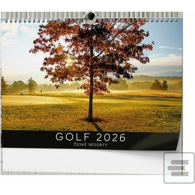 Golf české resorty nástěnný 2026