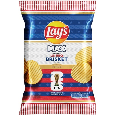 Lay's Wavy BBQ Brisket Hovězí žebírko na ohni 120 g