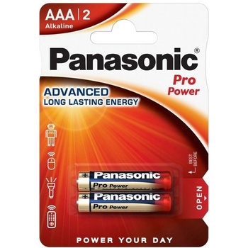 Panasonic Батерии алкални Panasonic Pro Power LR03/2BP, AAA, 2бр (LR03/2BP PRO POWER)