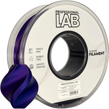 Professional Lab FG-P117-E1, 3D филамент, PLA Silk, Tri Color, Blue, Purple, Black, 1kg, 1, 75mm (FG-P117-E1)