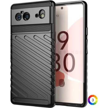 Image 1 of Google Pixel 6 Удароустойчив Twill Texture Калъф и Протектор