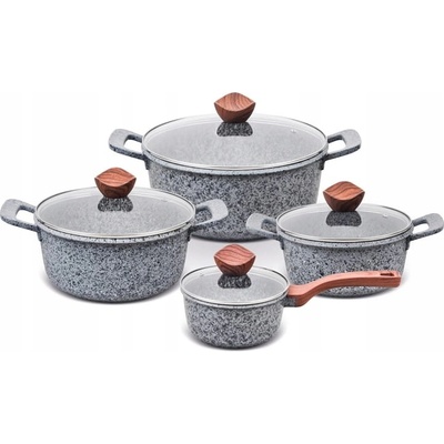 Promis Sada hrnců GRANITE z hliníku 10 ks