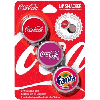 Lip Smacker Coca-Cola Bottle Cap Lip Balm 3 g balzam na pery 3 x 3 g