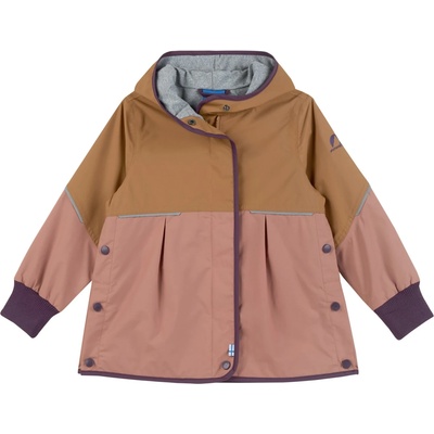 finkid Детско водоустойчиво яке Finkid Kid's Kaunis Move Waterproof jacket - Almond / Plum - размер 120/130 (703-6722-0114)