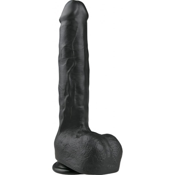 Easytoys veľký čierny dildo s prísavkou 29,5 cm