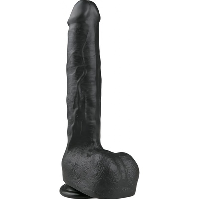 Easytoys veľký čierny dildo s prísavkou 29,5 cm