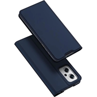 Pouzdro DUX stylové PU kožené Xiaomi Poco X4 GT 5G - tmavěmodré