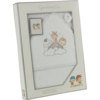 Gamberritos Хавлия 100х100 см. , Животни сив кант (109703)