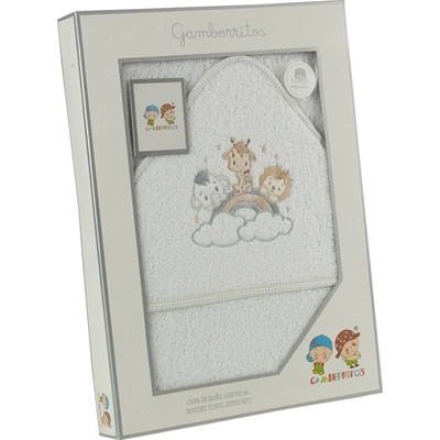 Gamberritos Хавлия 100х100 см. , Животни сив кант (109703)