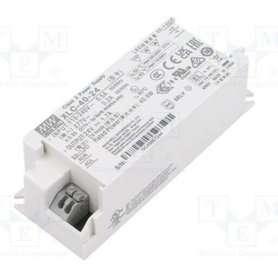 MEAN WELL XLC-40-24 Napájecí zdroj: spínaný; LED; 40W; 24VDC; 0÷1,7A; 100÷305VAC; OUT: 1