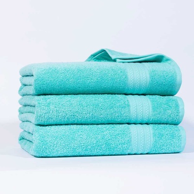 LINDART SET ručník JESSICA 50 x 100 cm aquamarin 450g 4ks + 1ks