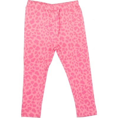 Dívčí růžové vzorované legíny