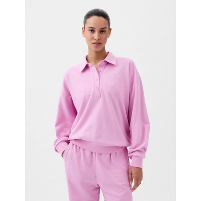 GAP Mikina s golierom Oversize ružová