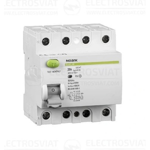 NOARK Electric ДЕФЕКТНОТОКОВА ЗАЩИТА 6KA, 4P, ТИП-AС, 40A AC 30MA - 108332 (108332)